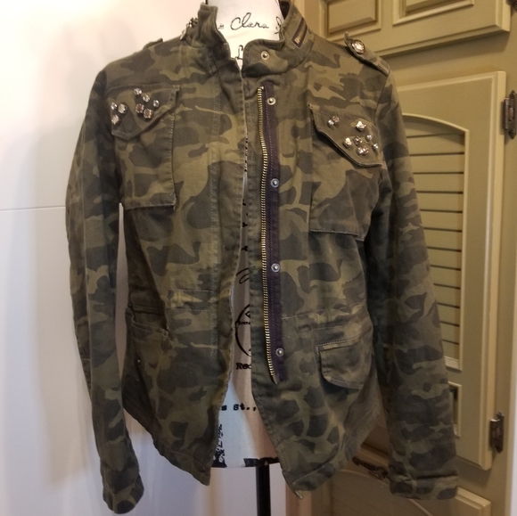 Celebrity Pink Jackets & Blazers - Celebrity Pink Camo Utility Jacket